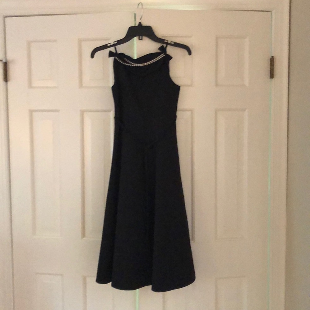 Girls’ black evening dress